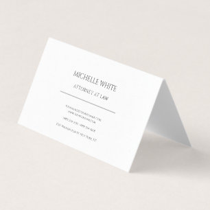 Carte De Visite Pearl Procureur à la loi minimaliste professionnel