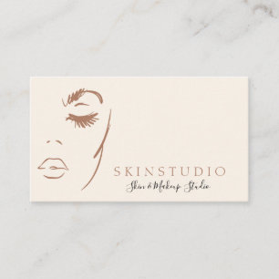 Carte De Visite Peau Visage féminine esthétique neutre