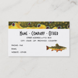 Carte De Visite Pêche à l'omble de fontaine