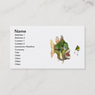 Carte De Visite Pêche au bar