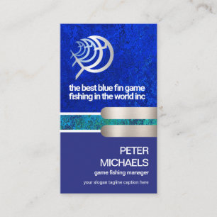 Carte De Visite Pêche au jeu Creative Blue Ocean Water Levels