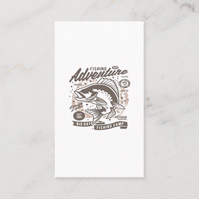 Carte De Visite Pêche aventure (Devant)