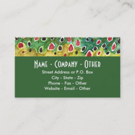 Carte De Visite Pêche Brown à la truite