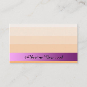 Carte De Visite Pêche de gradient avec le texte rose de coutume d