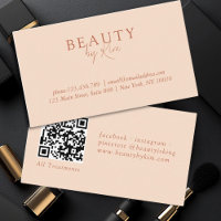 Pêche, Élégant minimal, Code QR du salon