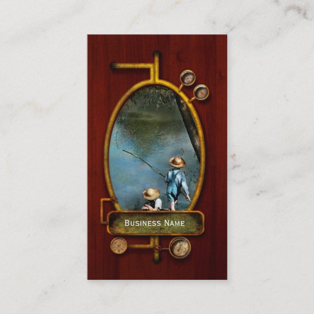 Carte De Visite Pêche - Pêche terminée" - 1940 (Devant)