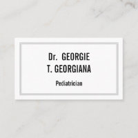 Carte de visite pédiatrique personnalisable et sim