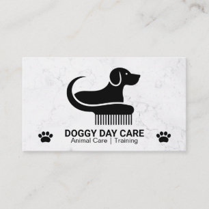 Carte De Visite Peigne pour chien Logo   Patte