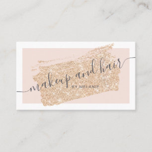 Carte De Visite Peignoir de maquillage moderne parties scintillant