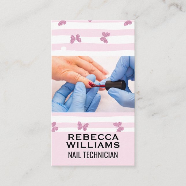Carte De Visite Peindre les ongles | Manicuriste (Devant)
