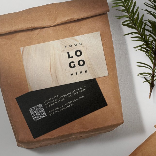 Carte De Visite Peint Abstrait Naturel Élégant Neutre Simple (Créateur téléchargé)