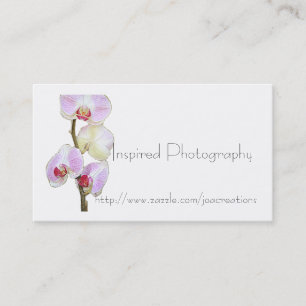 Carte de visite peint d'orchidée