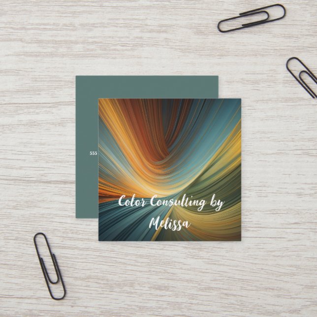 Carte de visite peintre (Devant/Arrière en situation)