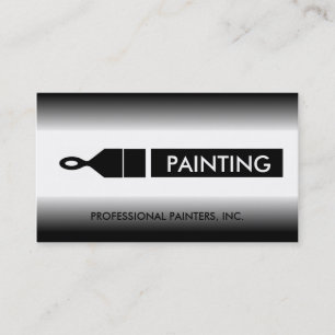 Carte De Visite Peintre Contractant Contractant Peinture Brosse