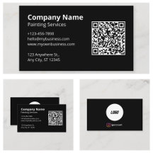 Peintre de code QR scannable noir