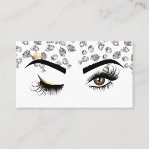 Carte De Visite Peintre de maquillage Wink Eye Beauté Salon Diamon