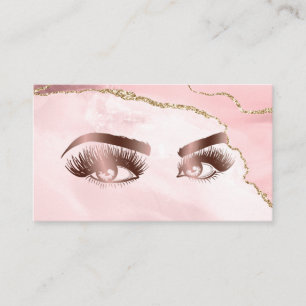 Carte De Visite Peintre de maquillage Wink Eye Beauty Blush Pink A
