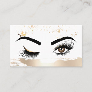 Carte De Visite Peintre de maquillage Wink Eye Beauty Salon Lash E
