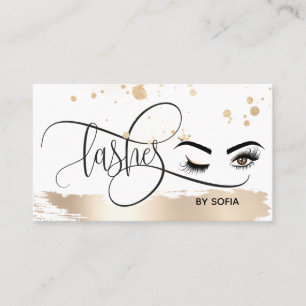 Carte De Visite Peintre de maquillage Wink Eye Beauty Salon Lash E
