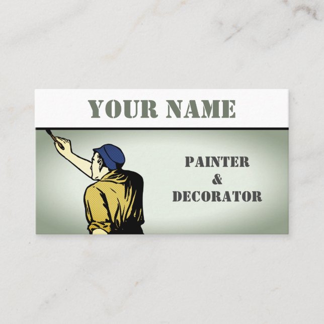 Carte De Visite Peintre et décorateur (Devant)