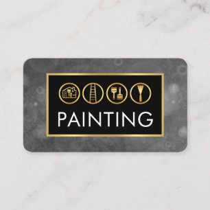 Carte De Visite Peintre Murs Sale Plâtre Moule Peinture
