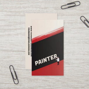 Carte De Visite Peintre Peintre de mot Peintre