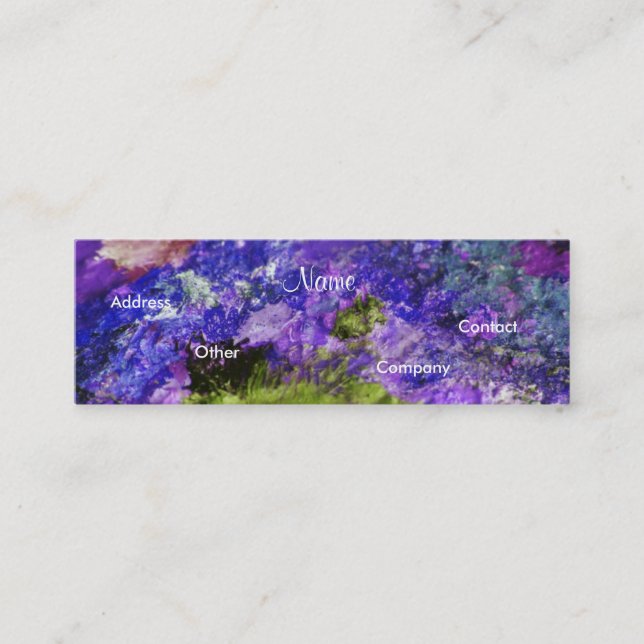 Carte de visite peintre - Personnalisable (Devant)