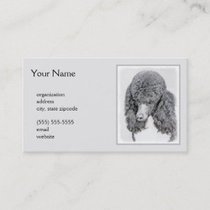 Carte De Visite Peinture à paille noire standard - Art du chien