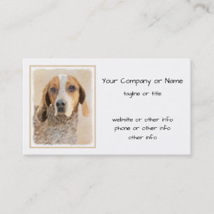 Carte De Visite Peinture américaine anglaise sur pilon - Chien Art