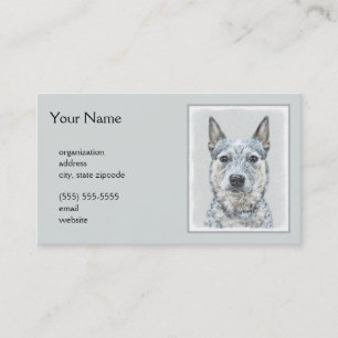 Carte De Visite Peinture australienne sur le chien de bétail - Be