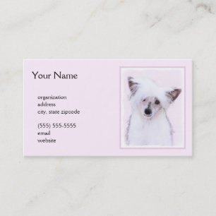 Carte De Visite Peinture chinoise en poudre - Art Chien