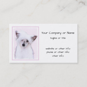 Carte De Visite Peinture chinoise en poudre - Art Chien