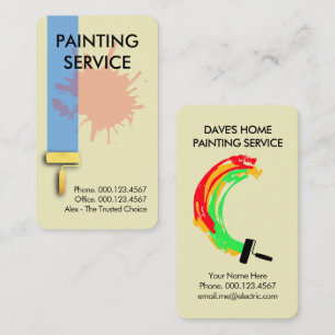 Carte De Visite Peinture créative pour la maison couches de peintu
