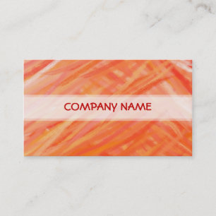 Carte De Visite Peinture d'art Abstrait orange 2