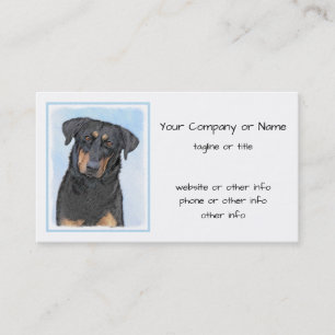 Carte De Visite Peinture de Beauceron - Cute Original Chien Art