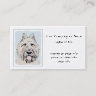 Carte De Visite Peinture de Bouvier des Flandres - Art original de