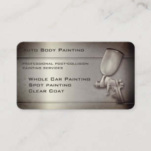 Carte De Visite Peinture de carrosserie professionnelle   Sepia
