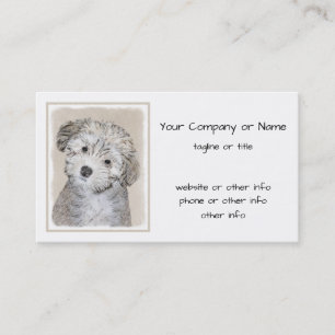 Carte De Visite Peinture de Chien Havanais - Cute Original Chien A