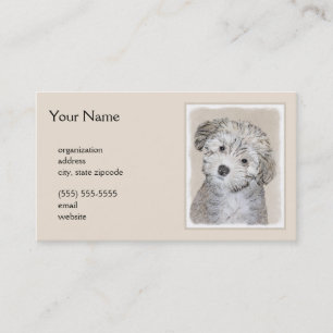 Carte De Visite Peinture de Chien Havanais - Cute Original Chien A
