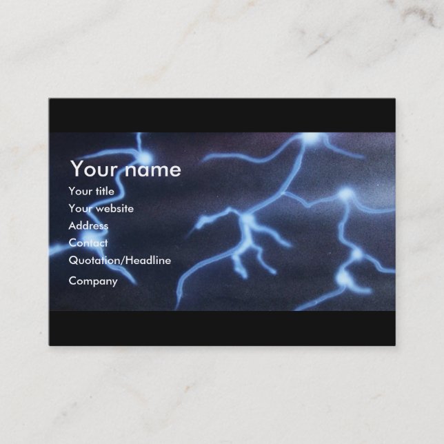 Carte De Visite Peinture de foudre (Devant)