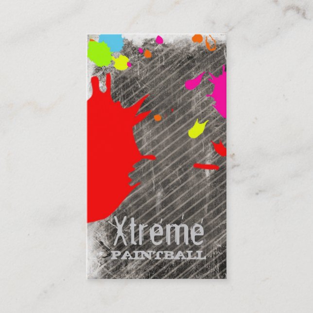 Carte De Visite Peinture de la CHROMATOGRAPHIE GAZEUSE | Xtreme (Devant)