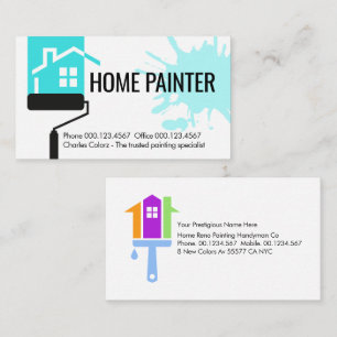 Carte De Visite Peinture de maison au rouleau