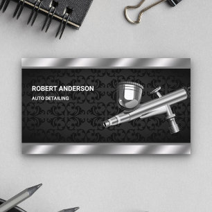 Carte De Visite Peinture de peinture sur corps d'un pistolet à pis