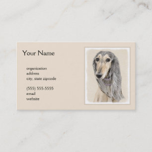 Carte De Visite Peinture de Saluki (Faune) - Cute Original Chien A