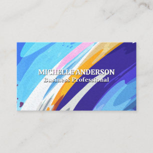 Carte De Visite Peinture Expressive Abstraite