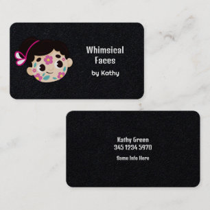 Carte De Visite Peinture faciale Premium