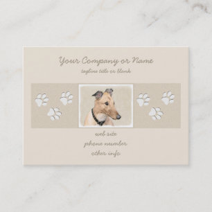 Carte De Visite Peinture Greyhound - Cute Original Chien Art