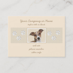 Carte De Visite Peinture italienne Greyhound - Cute Original Chien