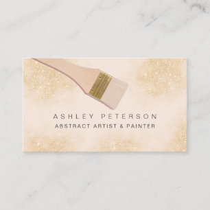 Carte De Visite Peinture moderne pinceau artiste photo parties sci