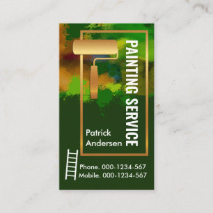 Carte De Visite Peinture Or Brassage Sur Mur Sale